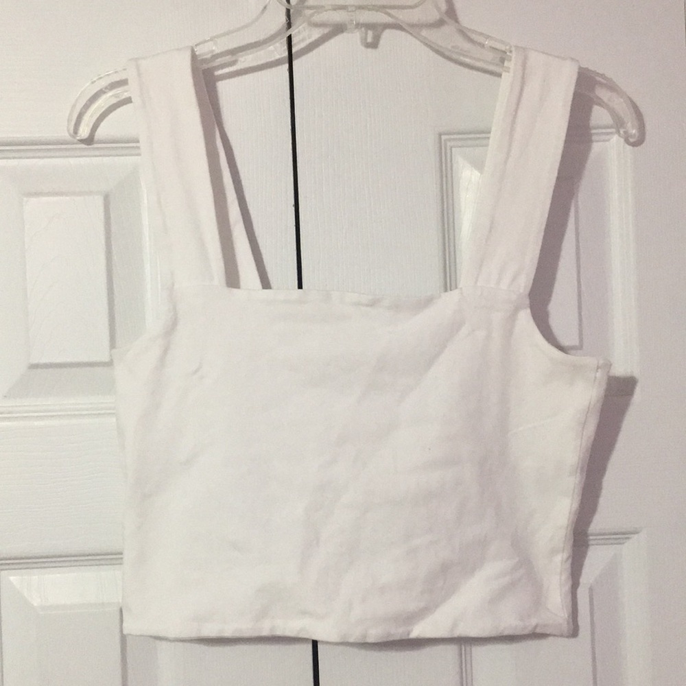 Wide strap crop top